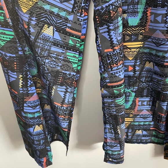 Lularoe Bright Geometric Joy Longline Vest - Picture 5 of 8